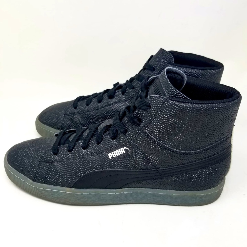 Puma Basket Classic Mid L Emboss Puma Black 363091 02 US Mens Size 10.5
